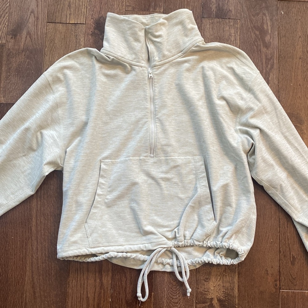 Abercrombie & Fitch Tan Quarter Zip Small